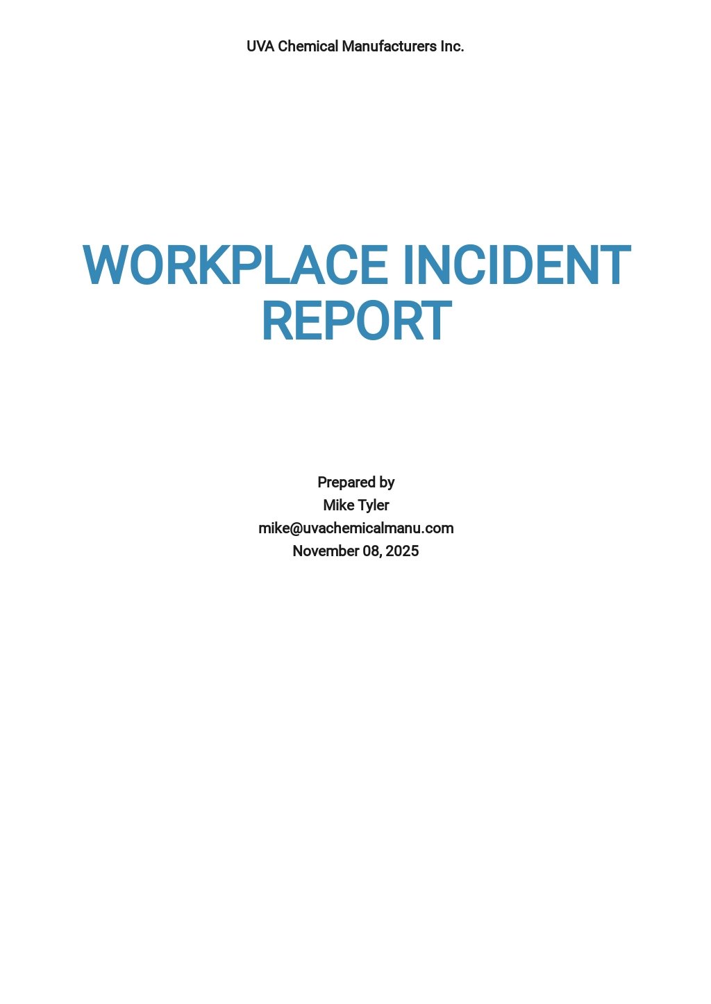 Workplace Investigation Report Template [Free PDF] Google Docs, Word