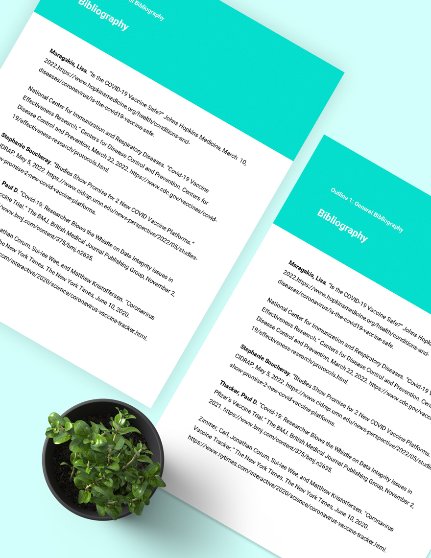 Bibliography Template