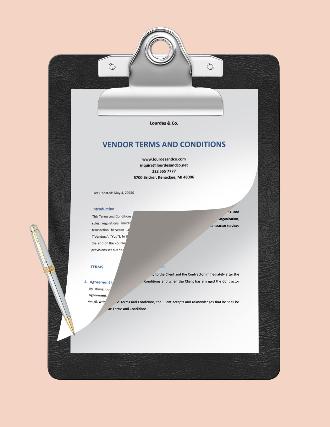 Vendor Terms And Conditions Template in Word Google Docs Download