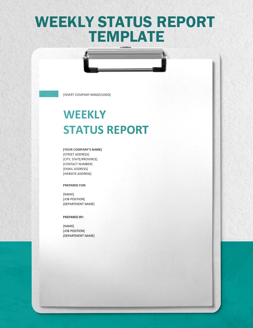 What To Include In A Weekly Status Report Design Talk