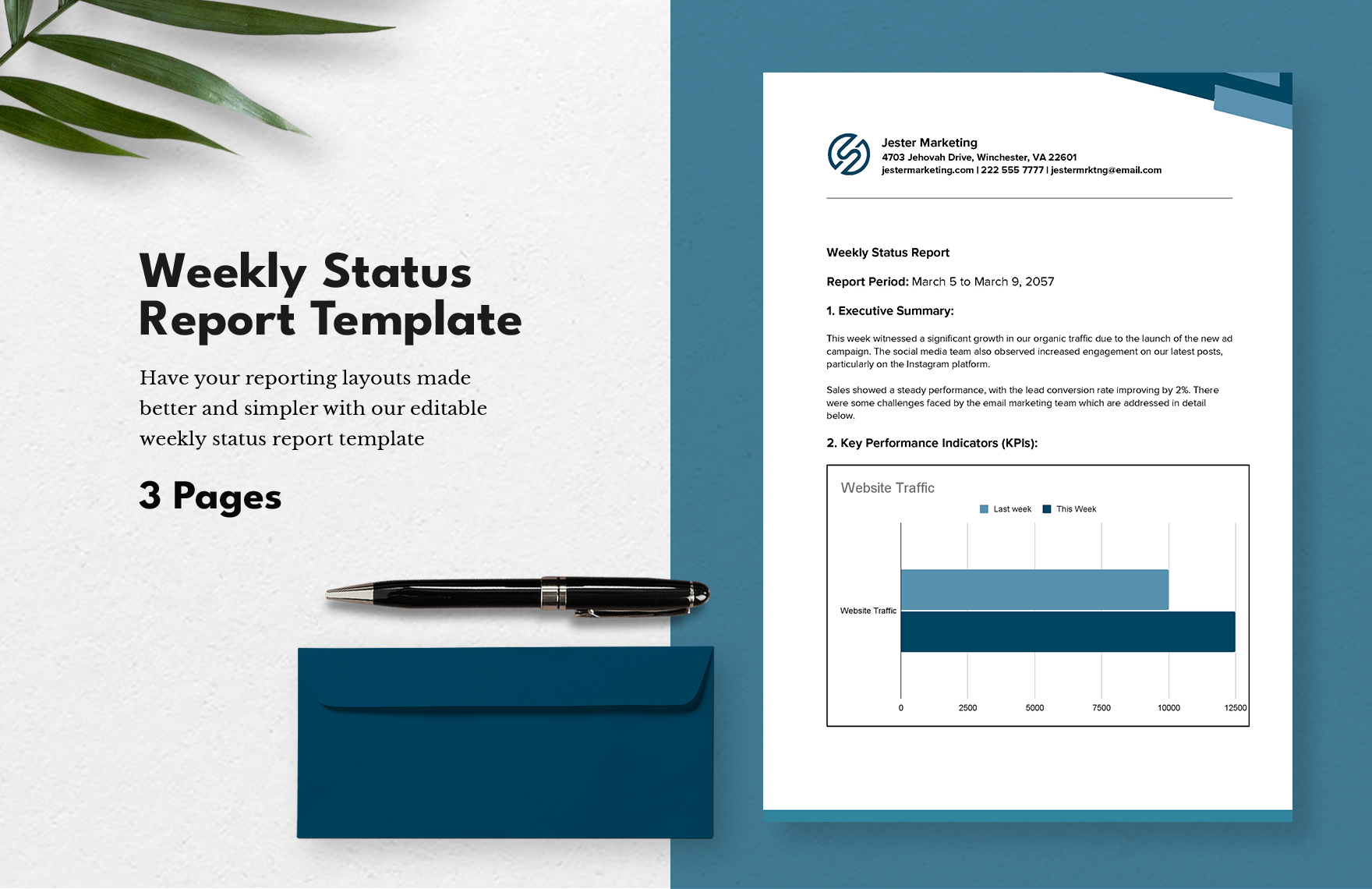 Weekly Status Report Template in Word, Google Docs, PDF, Apple Pages