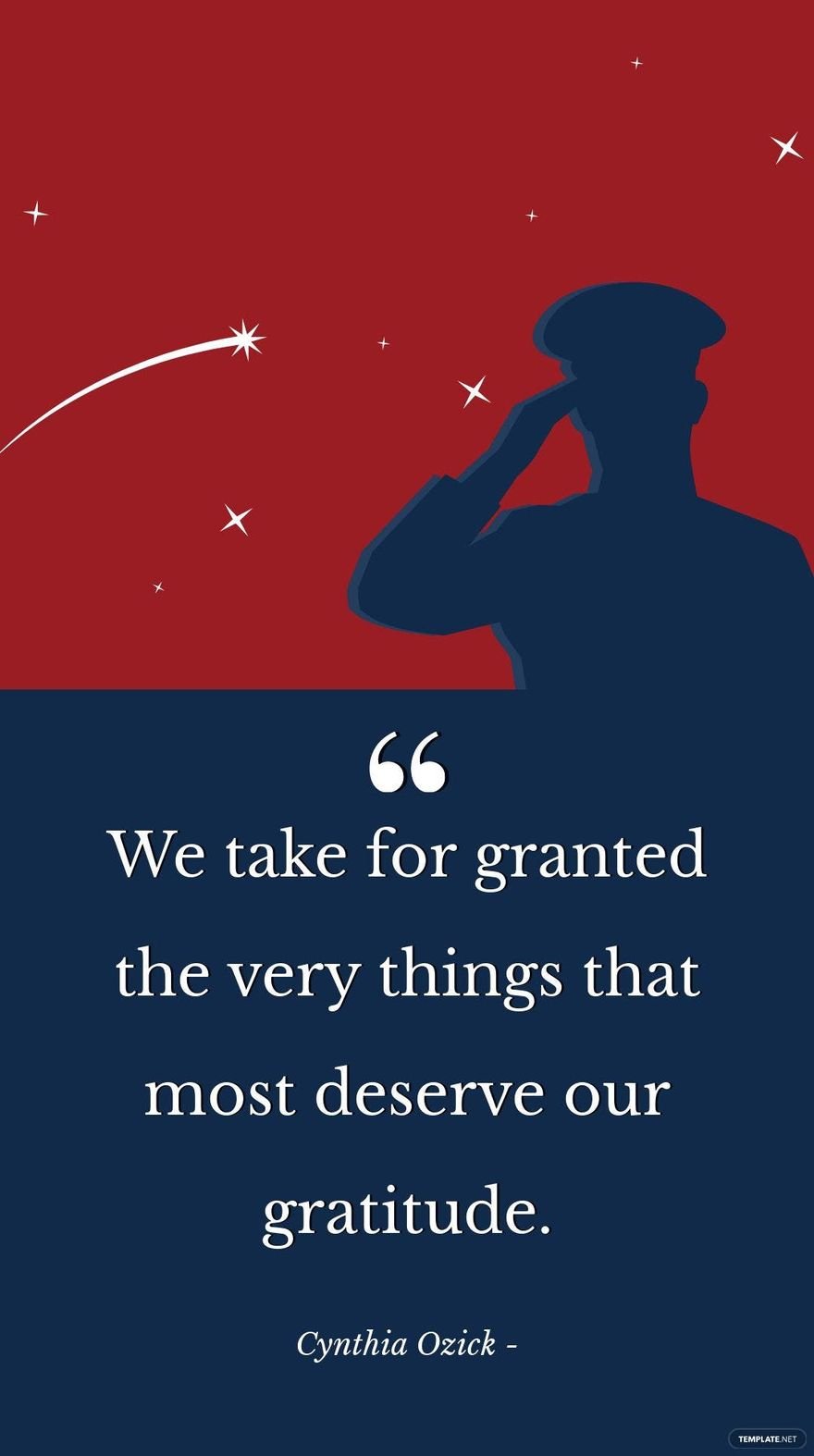Cynthia Ozick - We take for granted the very things that most deserve our gratitude.