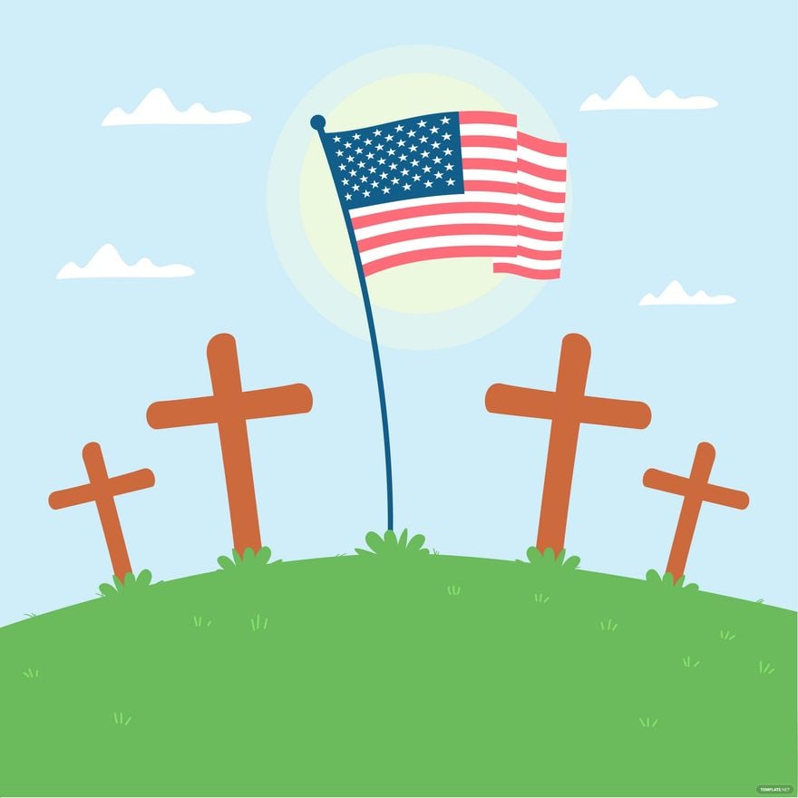 Free Religious Memorial Day Clipart in Illustrator, EPS, SVG, JPG, PNG