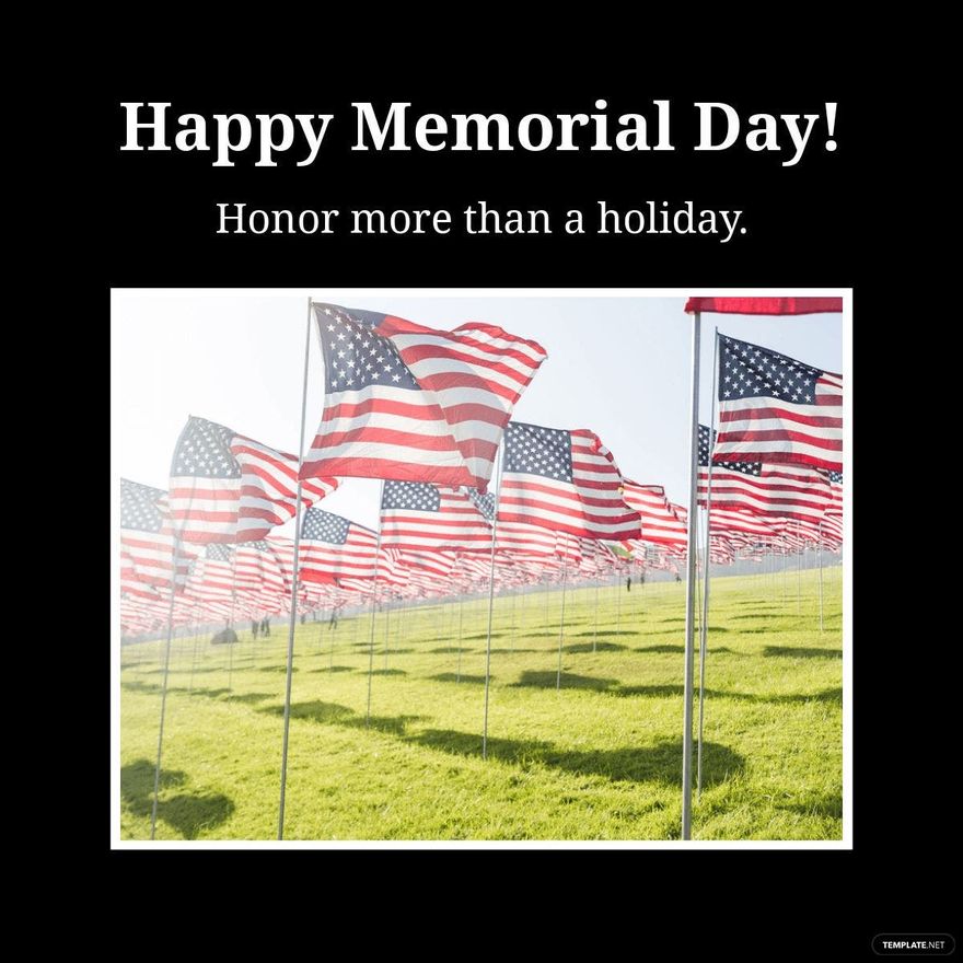 Happy Memorial Day Meme Template - Edit Online & Download