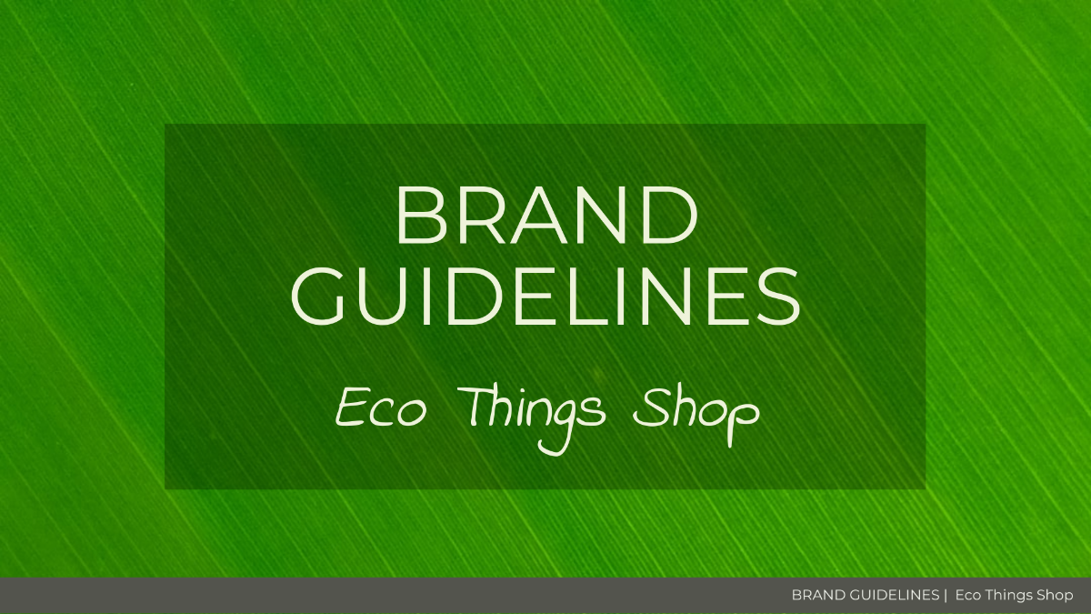 Product Brand Guideline Template