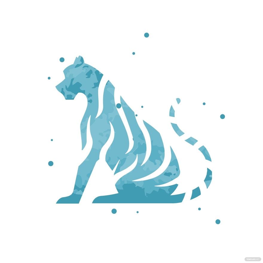 Abstract Tiger Clipart Template