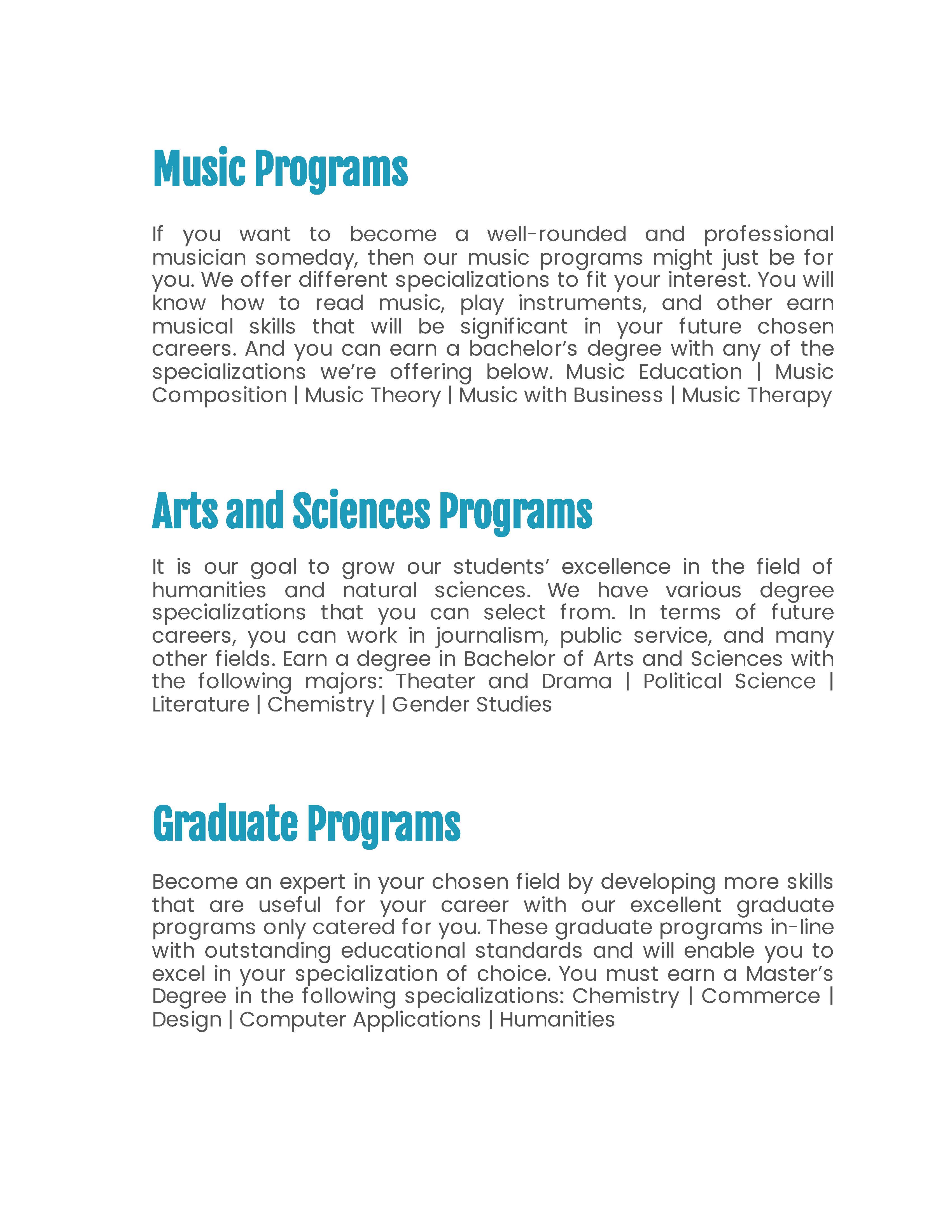 Free College Prospectus Template to Edit Online