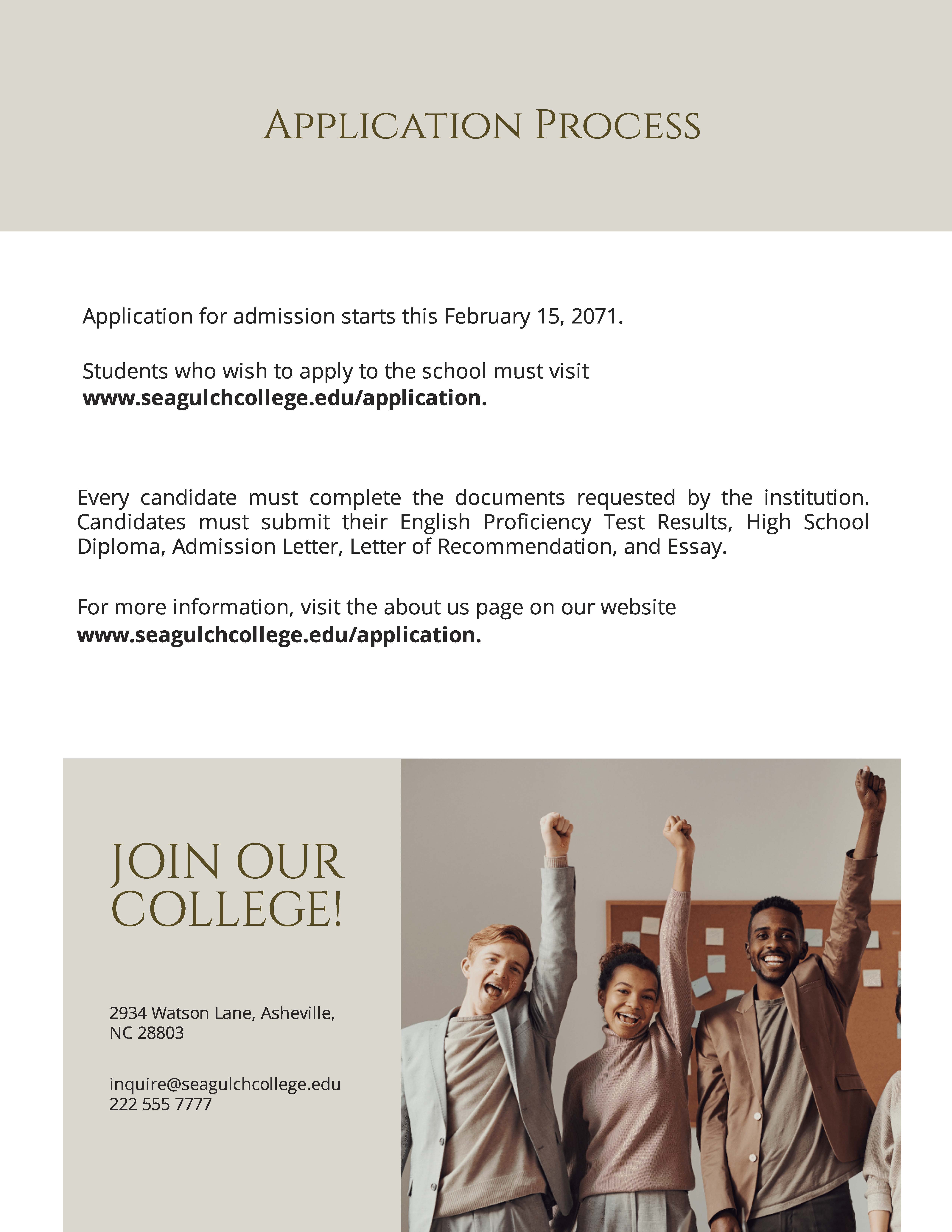 Free Undergraduate School Prospectus Template to Edit Online