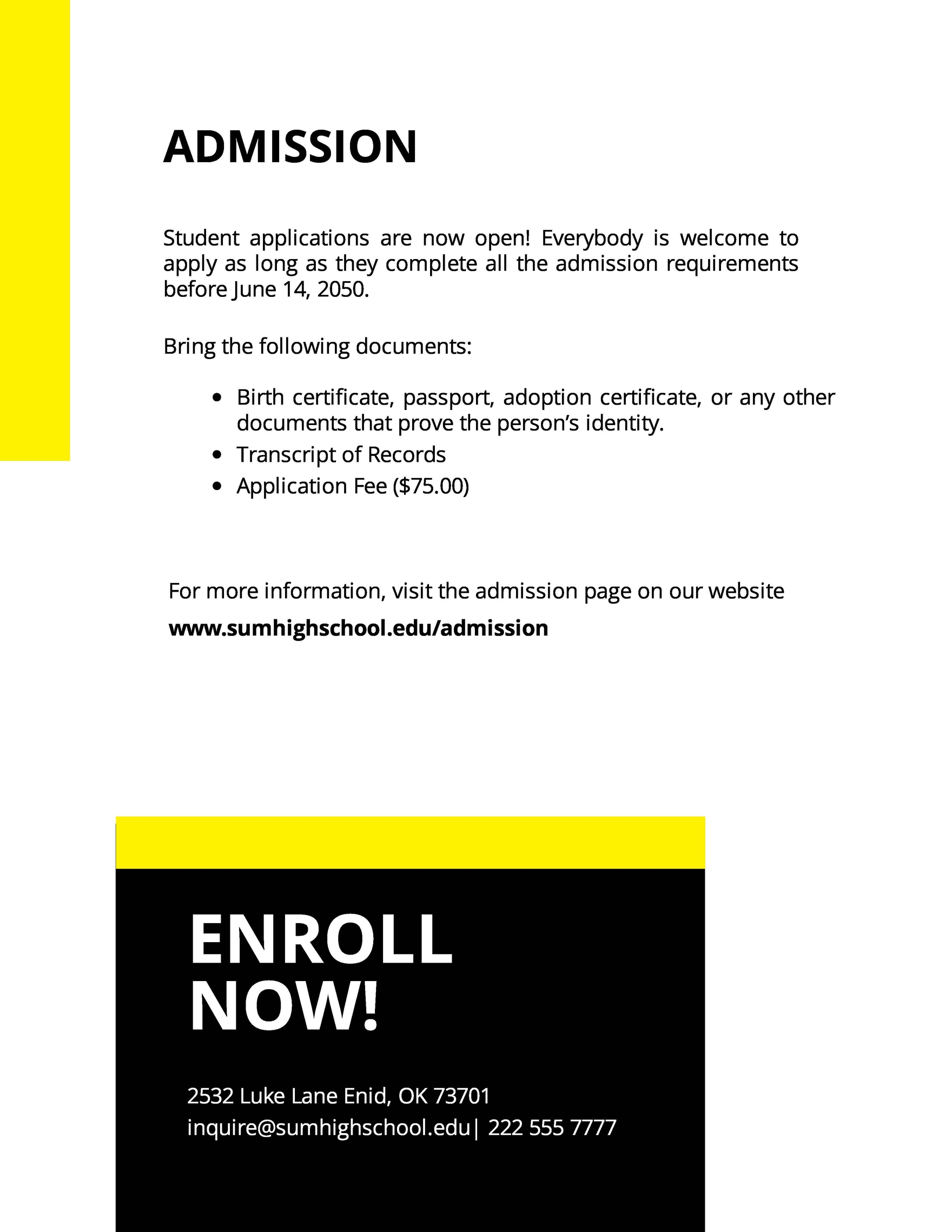 research prospectus format