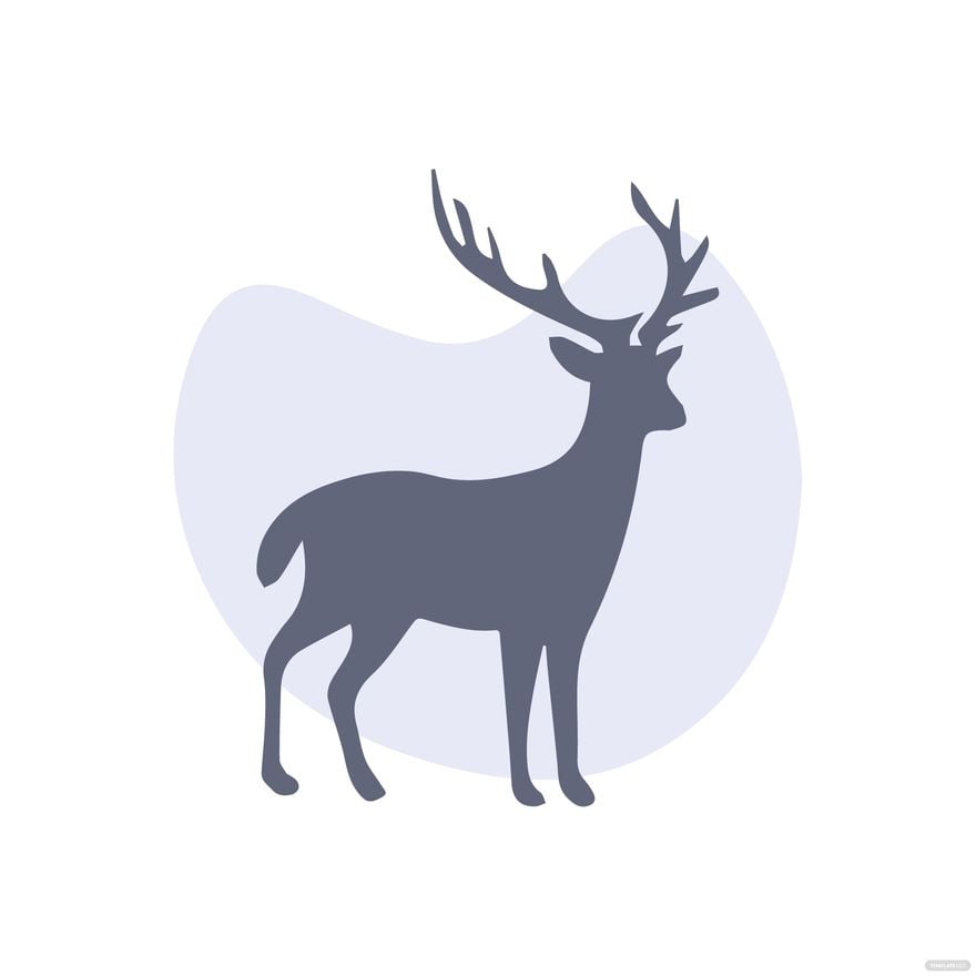 Deer Symbol Clipart in Illustrator