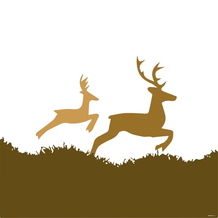 Running Deer Clipart