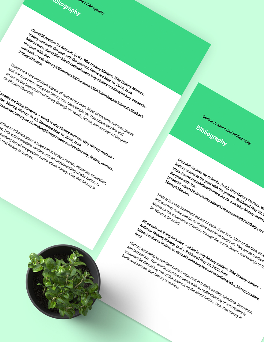 Annotated Bibliography Research Template