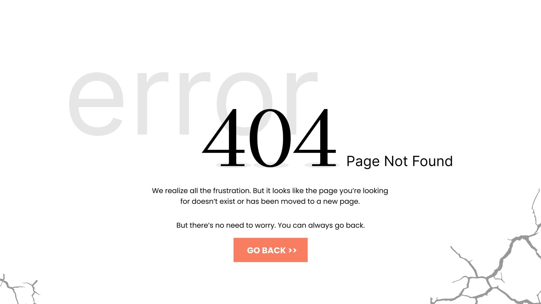 Free 404 Error Page