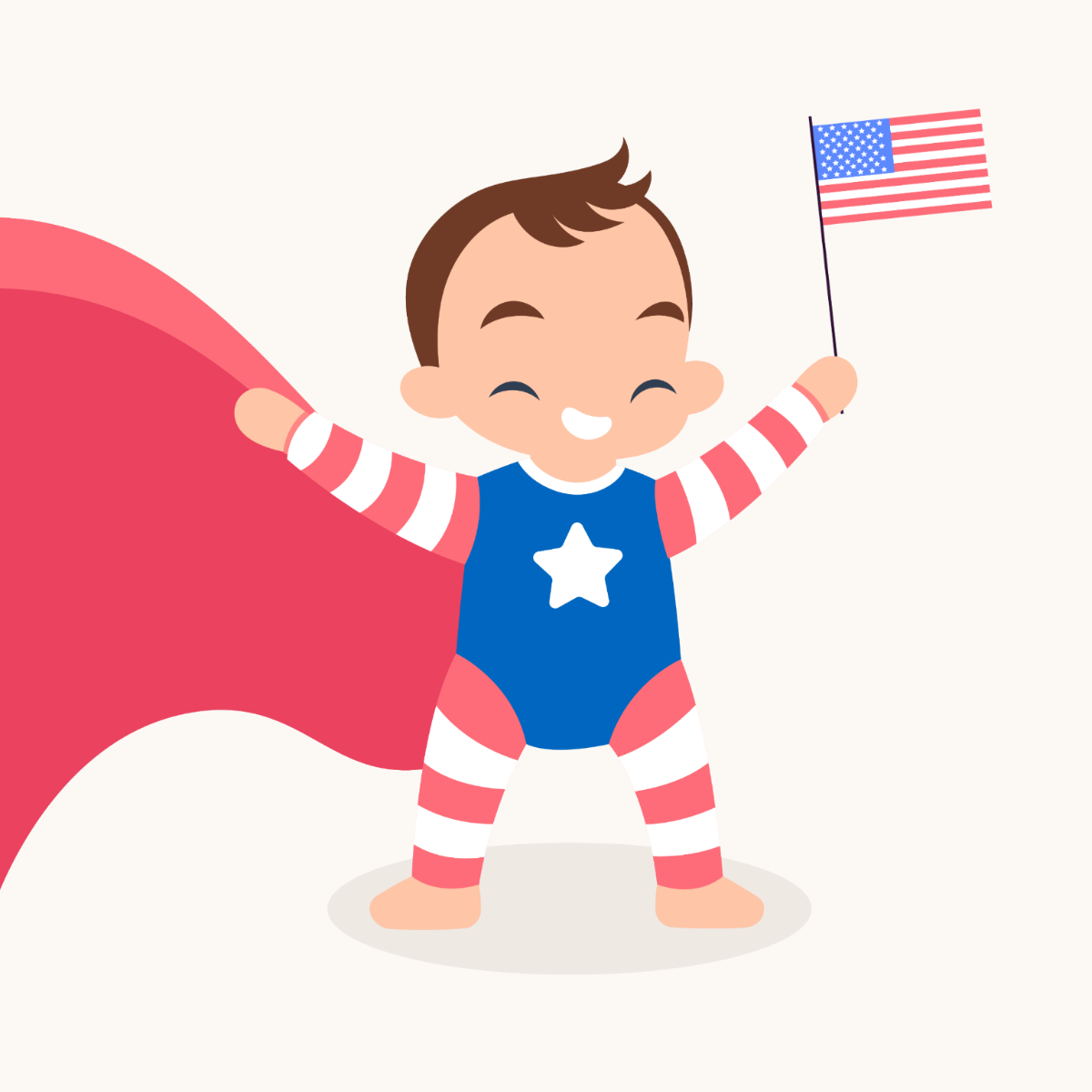 Free Cute Memorial Day Clipart Template
