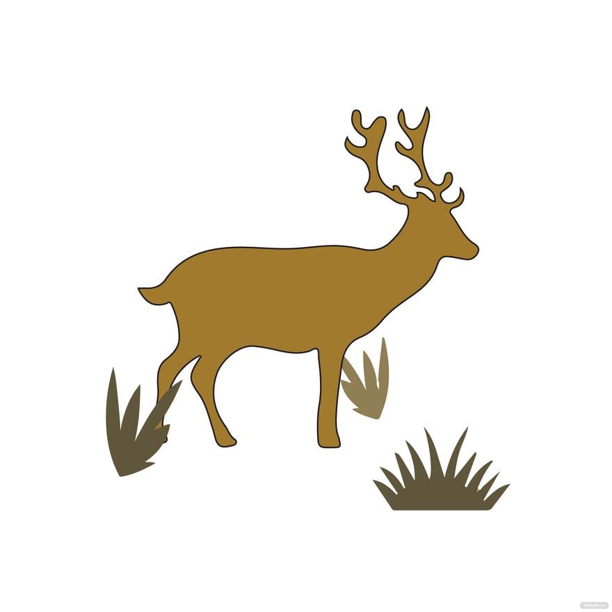 Mule Deer Clipart in Illustrator