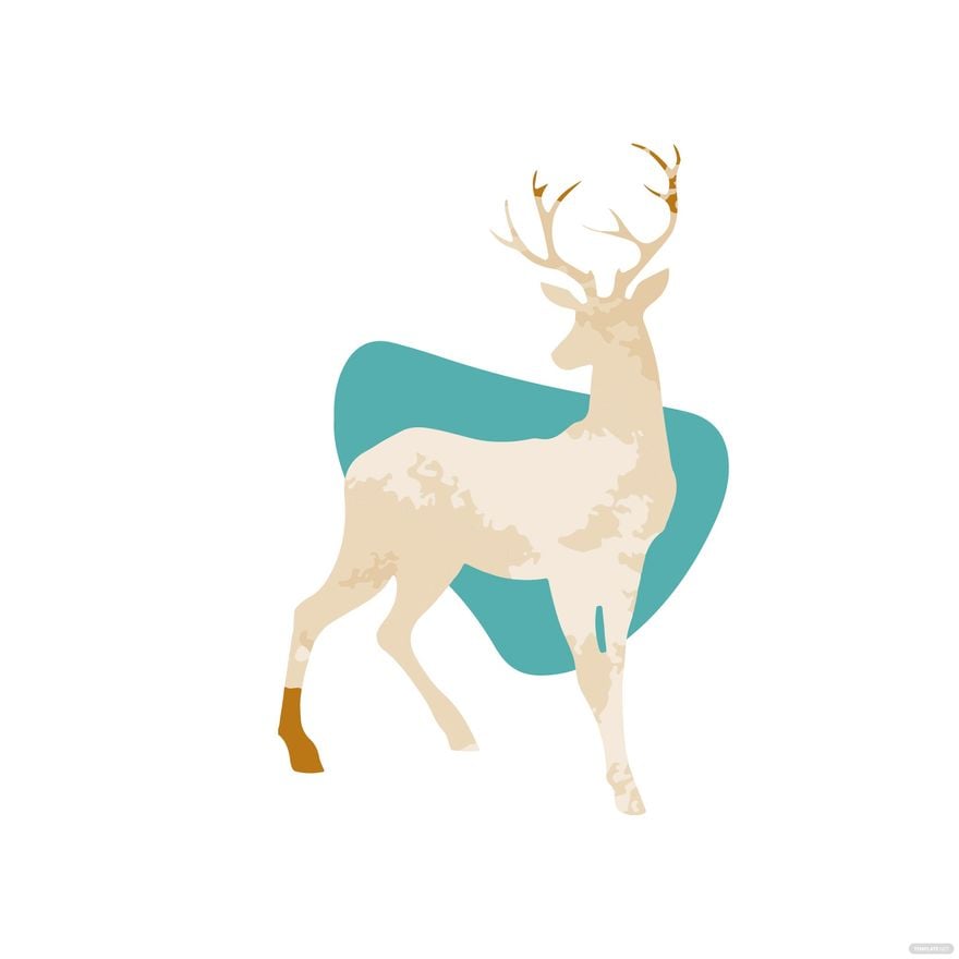 Free Watercolor Deer Clipart in Illustrator