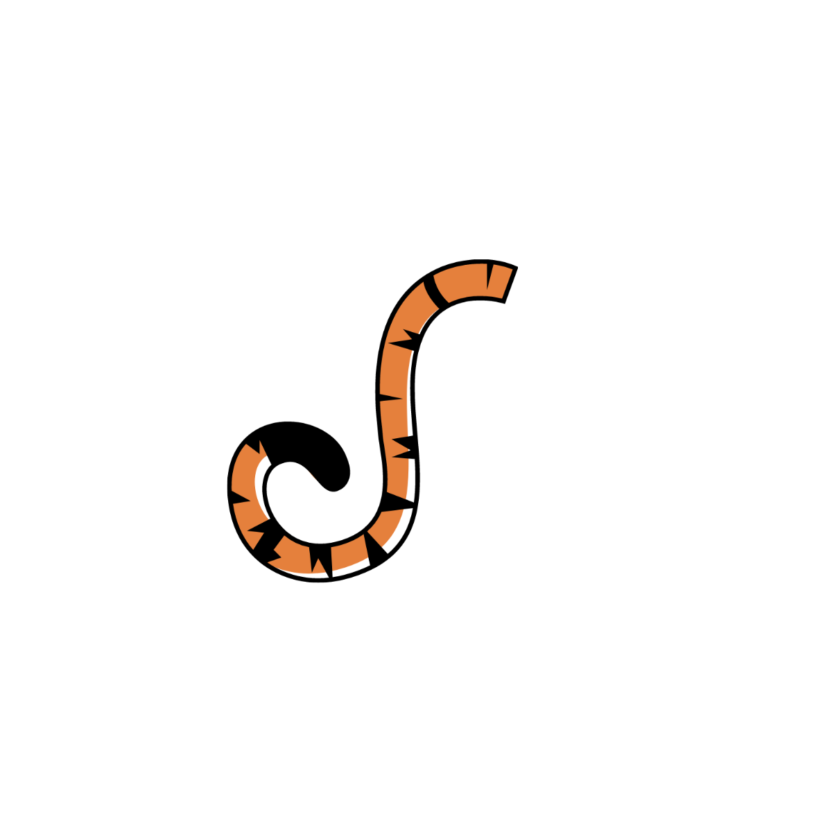 Tiger Tail Clipart Template