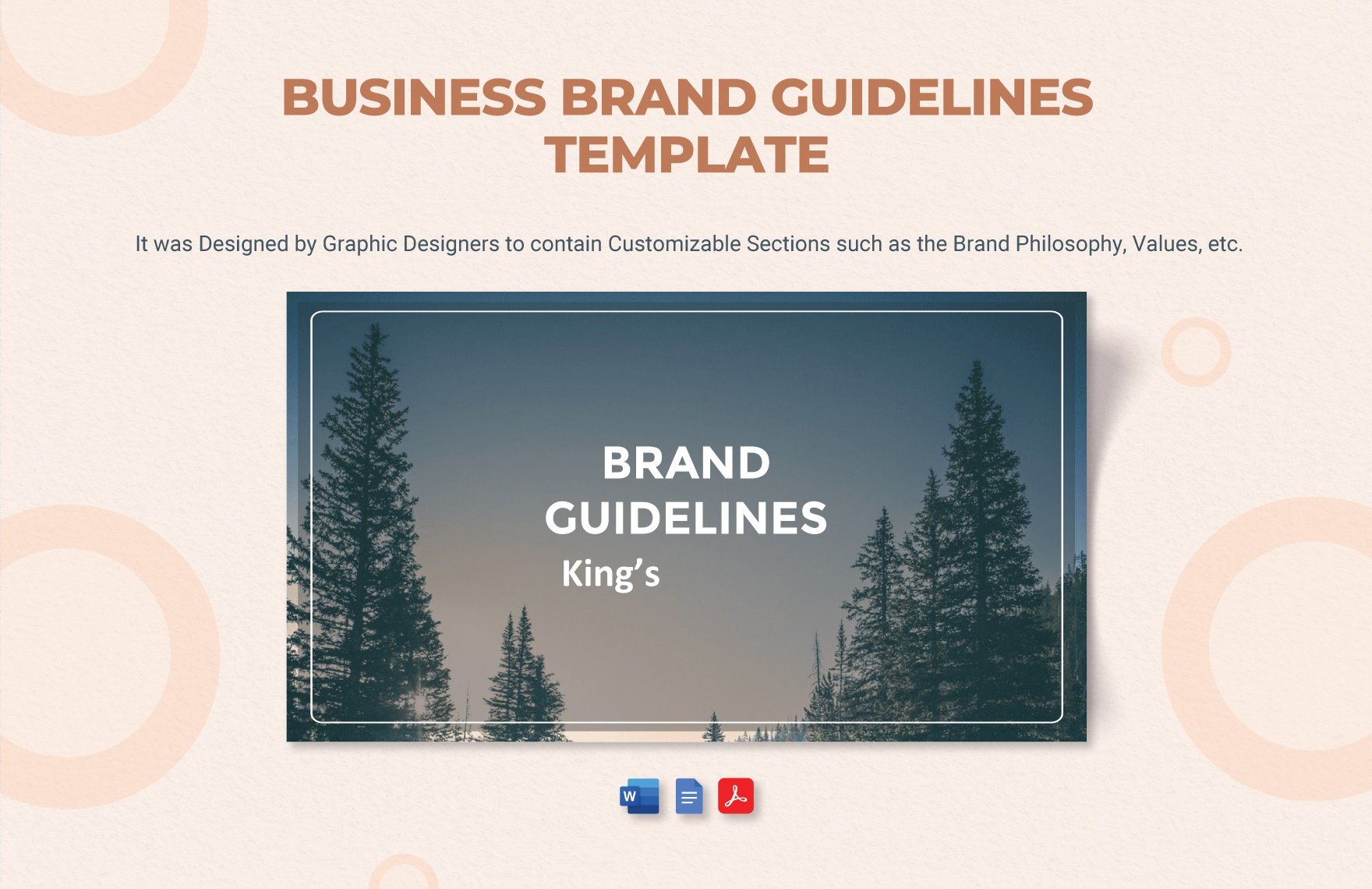 Business Brand Guidelines Template in Word, Google Docs, PDF