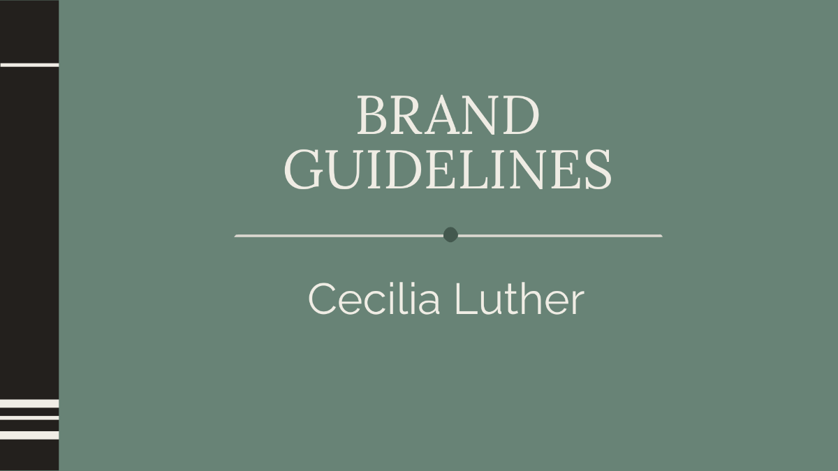 Free Author Brand Guidelines Template