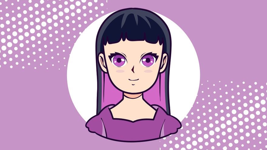 Anime Girl Background in Illustrator, EPS, SVG, JPG, PNG