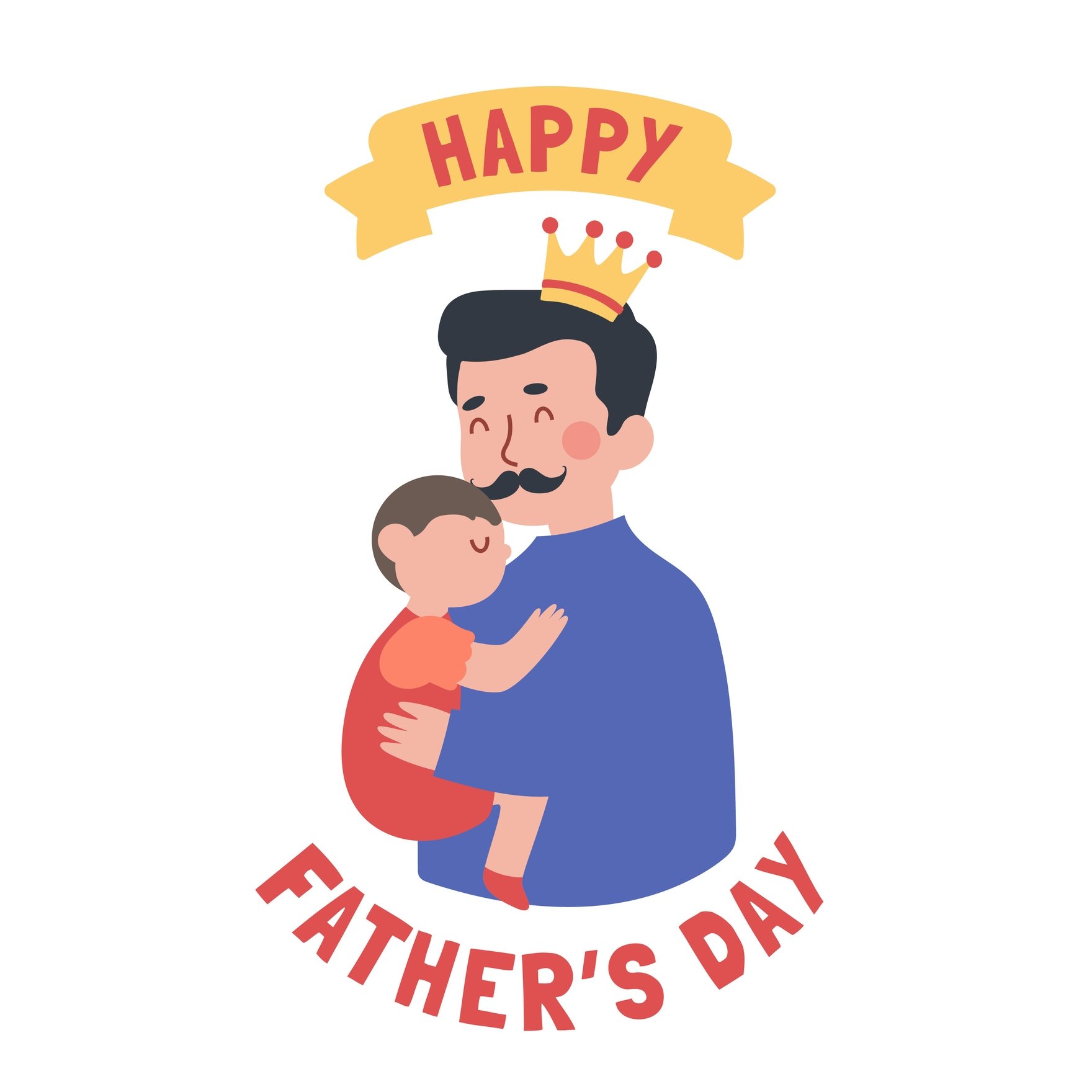 Free Happy Father's Day Gif - Download in Illustrator, EPS, SVG, JPG, GIF,  PNG, After Effects