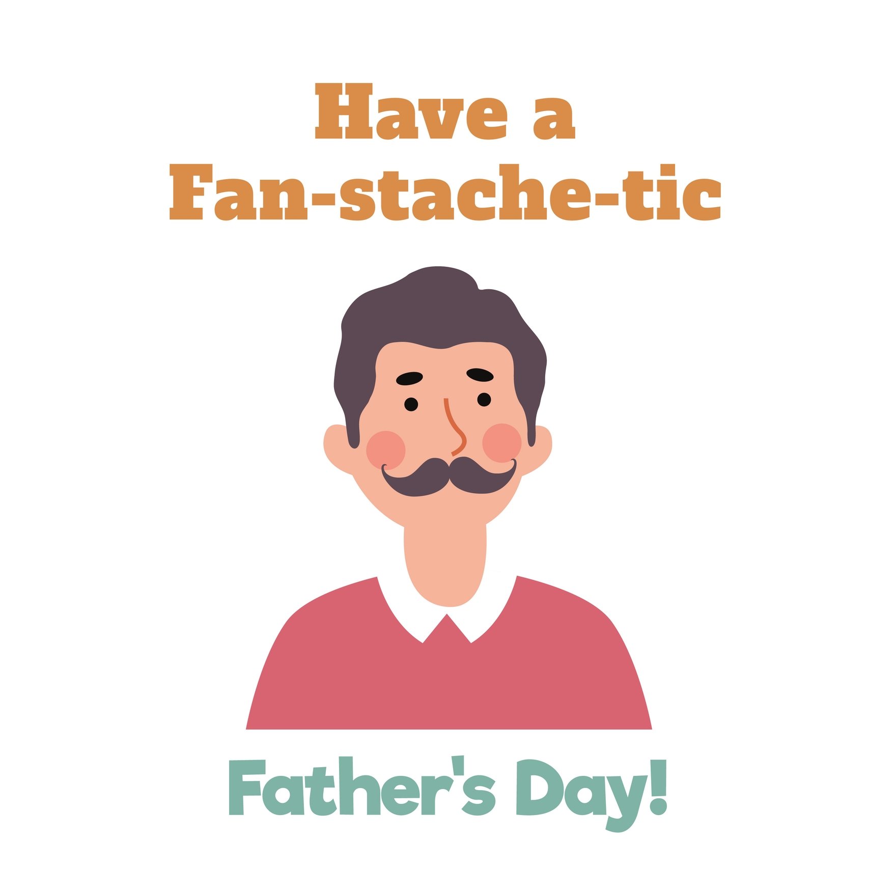 Funny Happy Father's Day Gif in Illustrator, EPS, SVG, JPG, GIF, PNG, After Effects