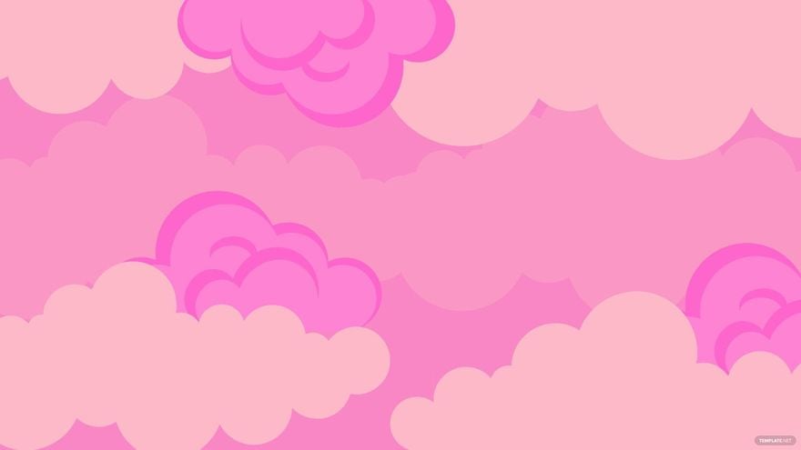 Pink Clouds Background in JPEG