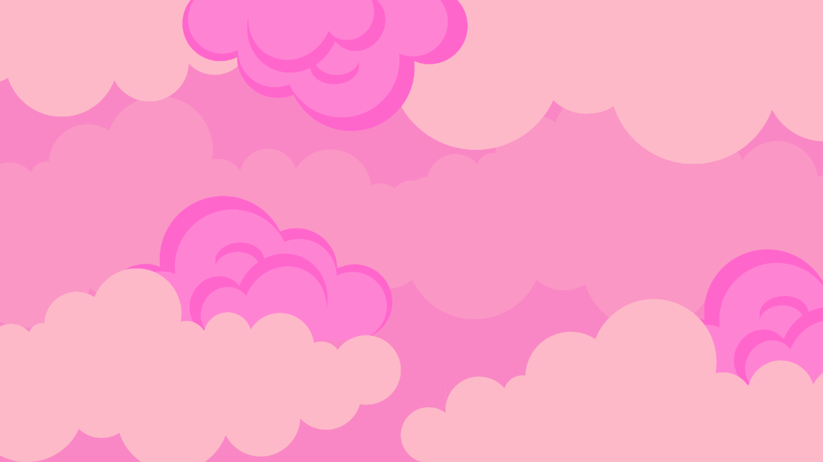Pink Clouds Background Template