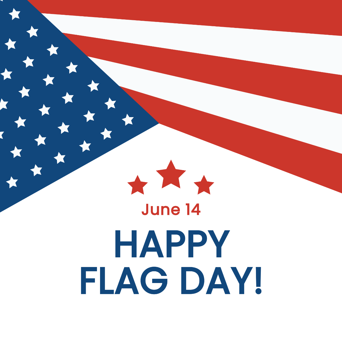 Free Happy Flag Day Template