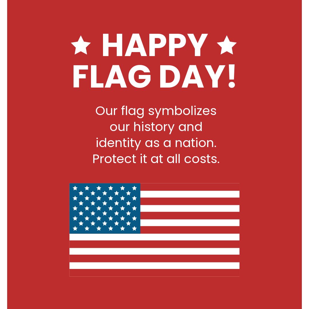 Free Happy Flag Day Message in JPG