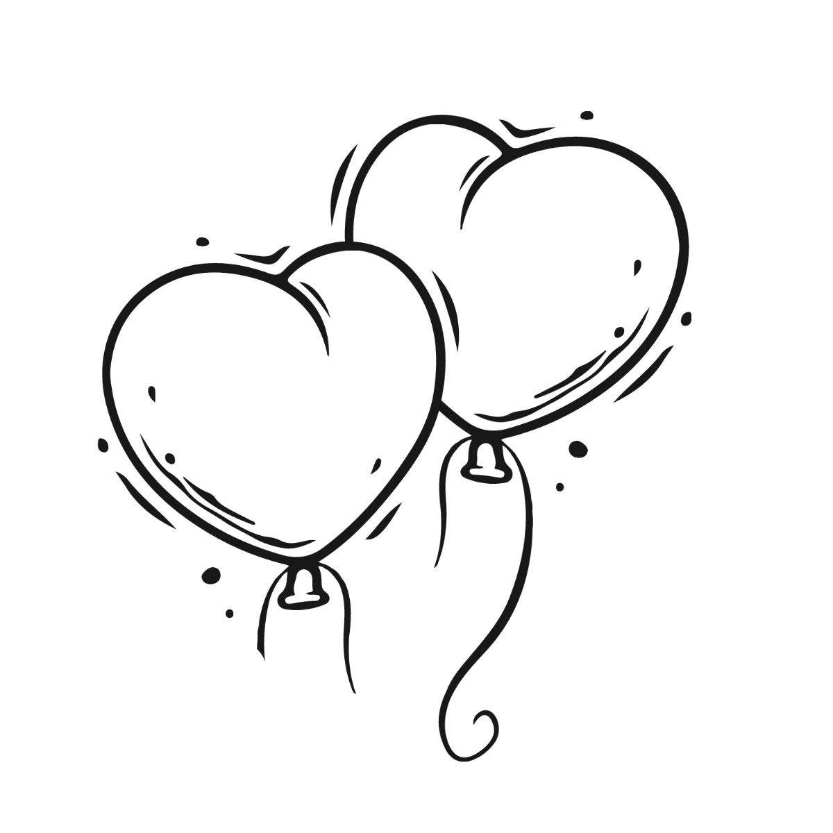 Free Heart Design Outline Clipart Template