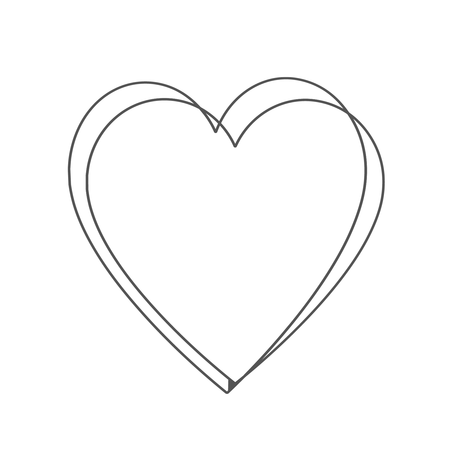 FREE Heart Outline Template - Download in PDF, Illustrator, EPS, SVG ...