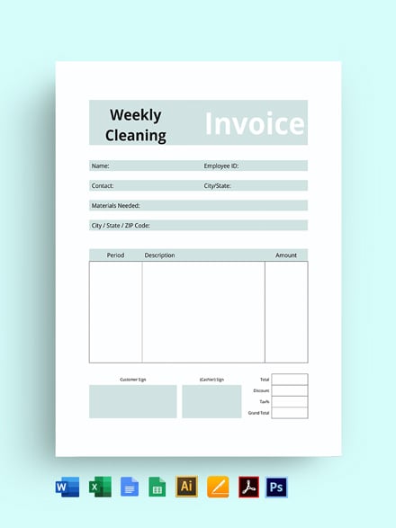Commercial Business Invoice Template Google Docs Google Sheets