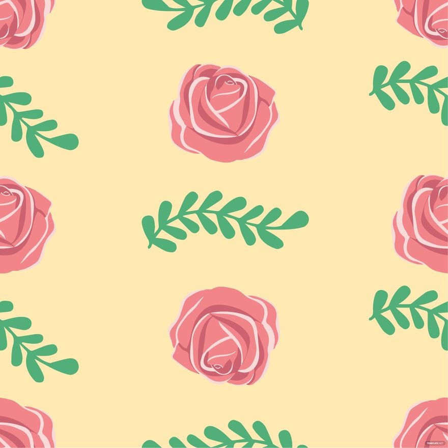 Free Seamless Floral Pattern Clipart in Illustrator