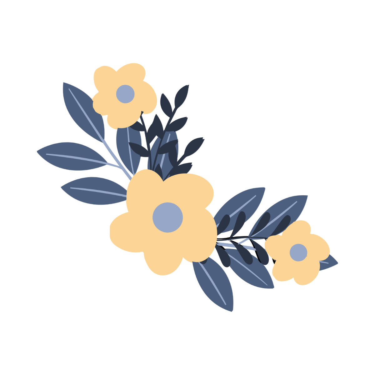 Seamless Floral Border Clipart Template