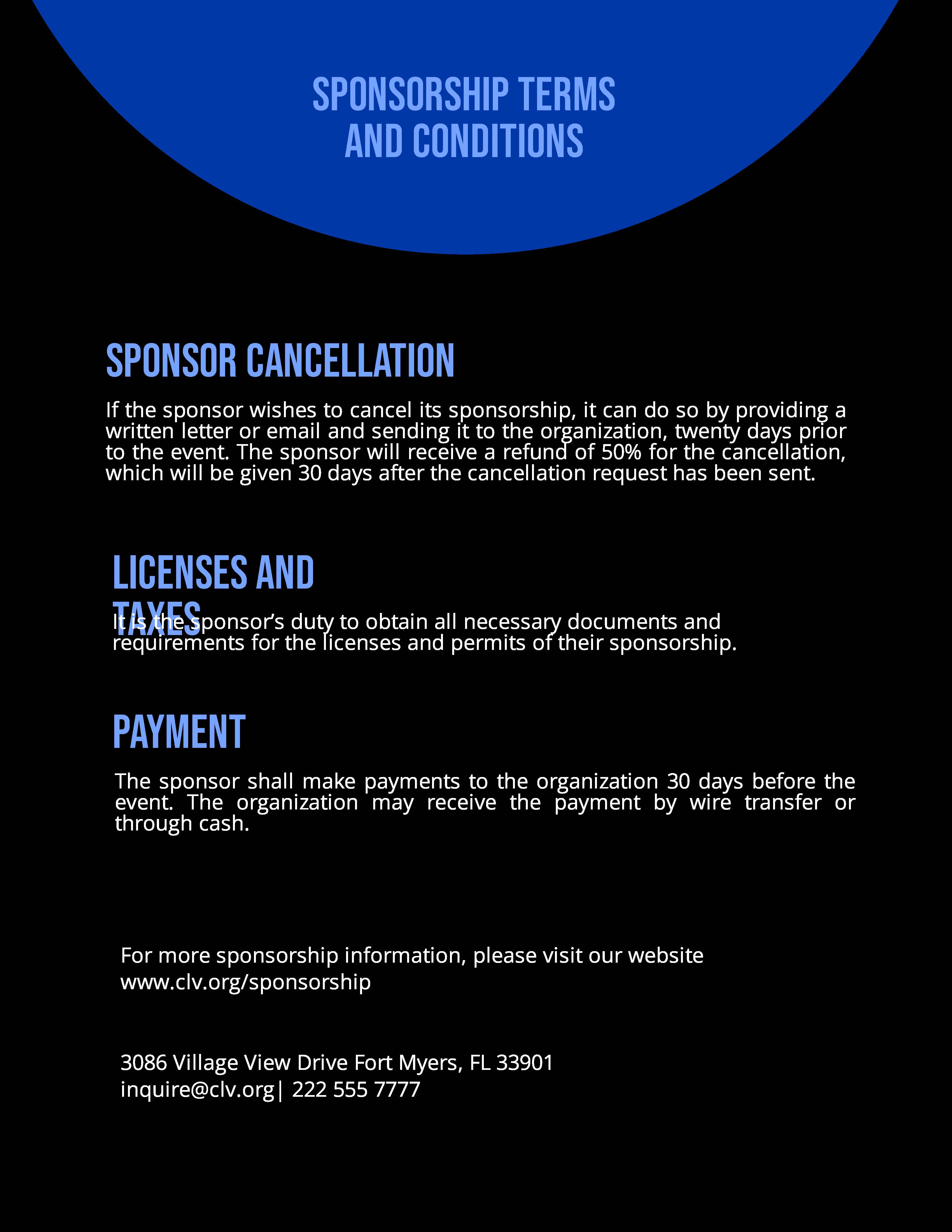 Free Sponsorship Prospectus Template to Edit Online