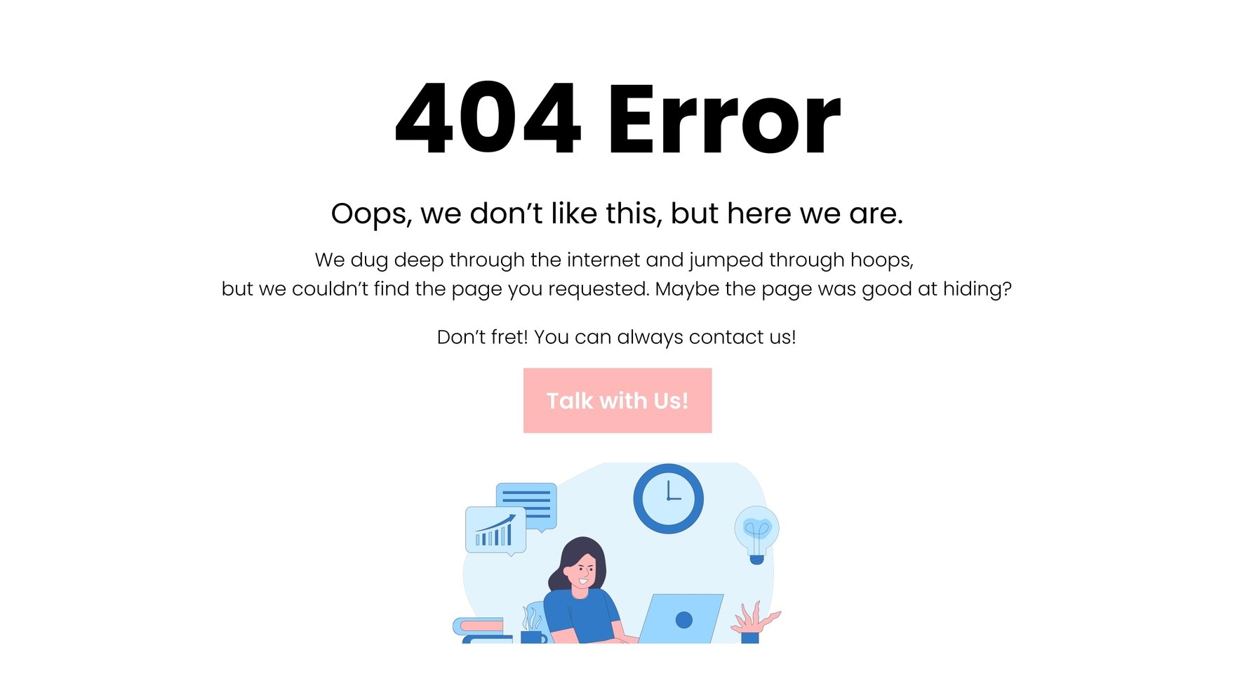 Free 404 Error Branding Page Template