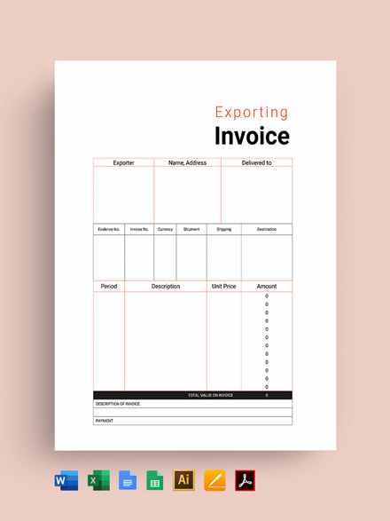 Self Employed Invoice Template Google Docs Google Sheets Excel