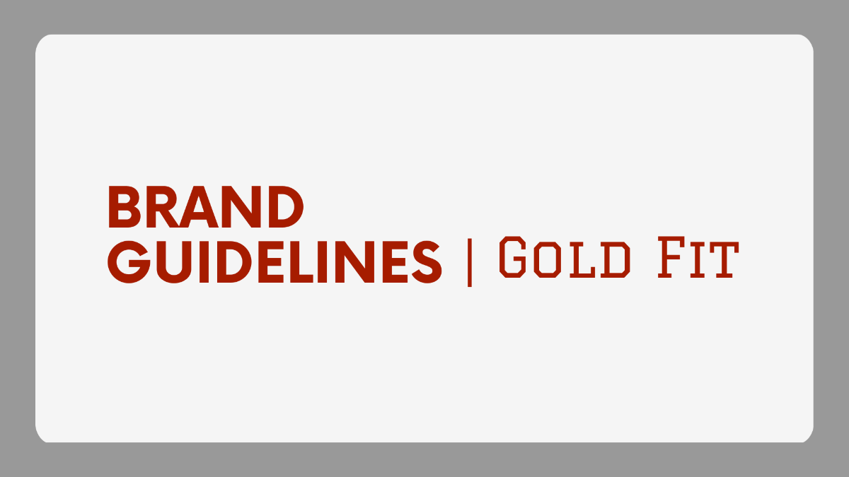 Fitness Brand Guidelines