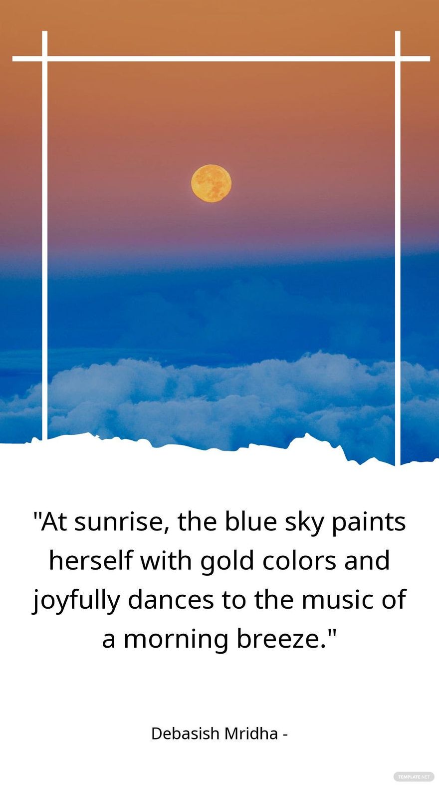 Debasish Mridha - At sunrise, the blue sky paints herself with gold colors and joyfully dances to the music of a morning breeze.