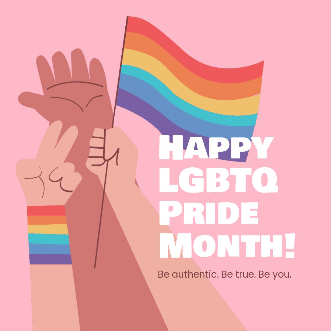 Happy LGBTQ Pride Month Template