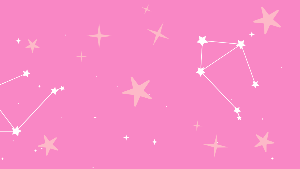 Pink Star Background Template
