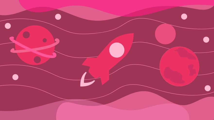 Pink Galaxy Background in Illustrator, EPS, SVG, JPG, PNG