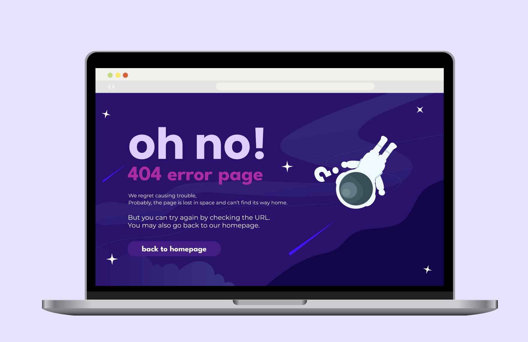 Outreach 404 Error Page  in Illustrator