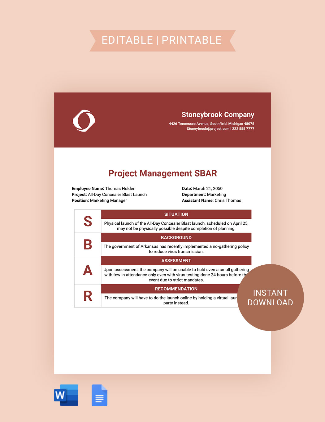 free-sbar-template-download-in-word-google-docs-template