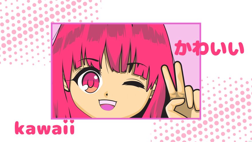 Kawaii Anime Background in Illustrator, EPS, SVG, JPG, PNG