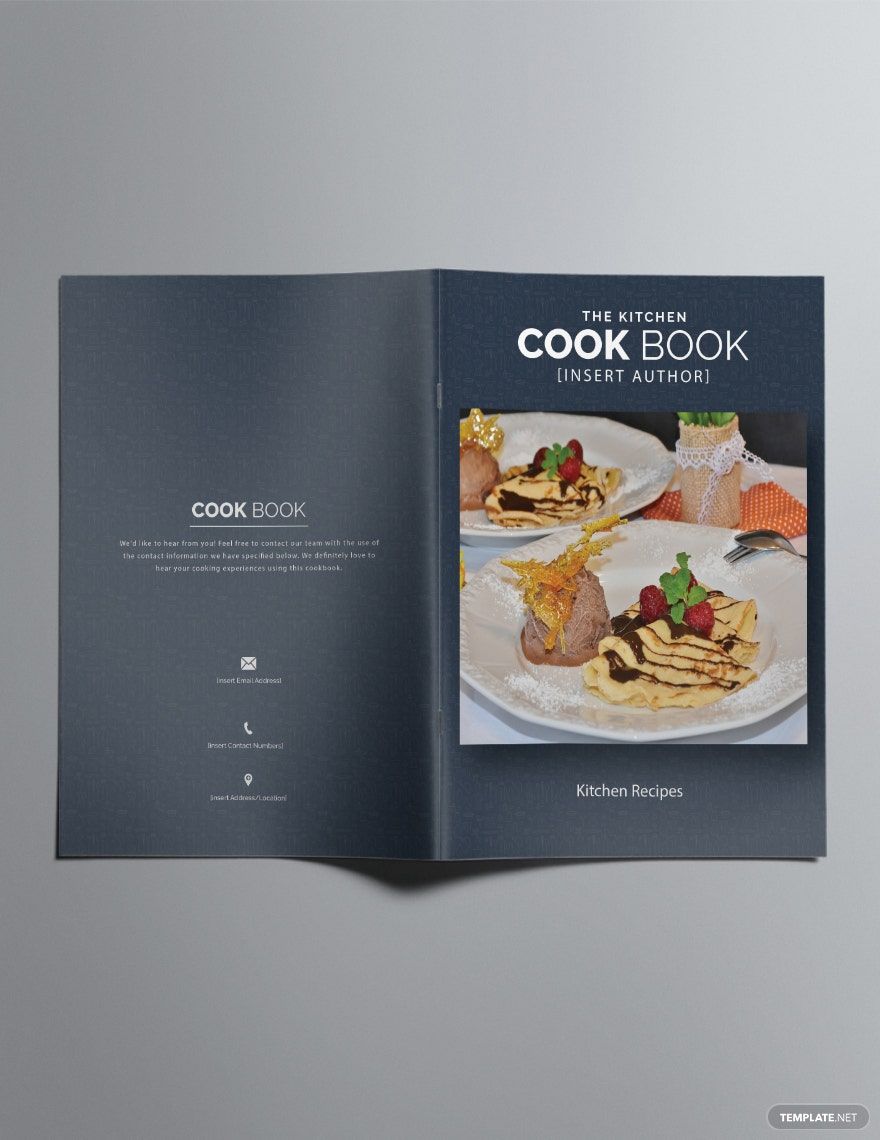 Printable Cookbook Catalog Template