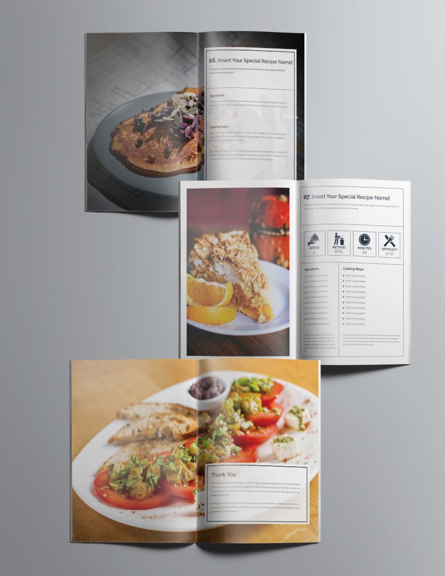Printable Cookbook Catalog Sample