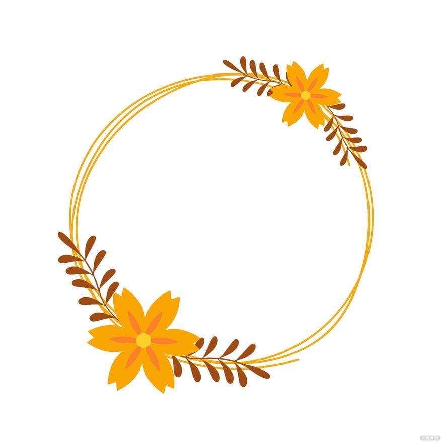 Floral Ornament Frame Clipart in Illustrator