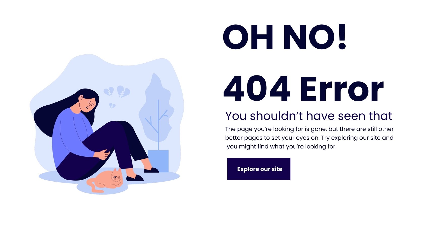 Free 404 Error Page Design in Adobe XD, Sketch